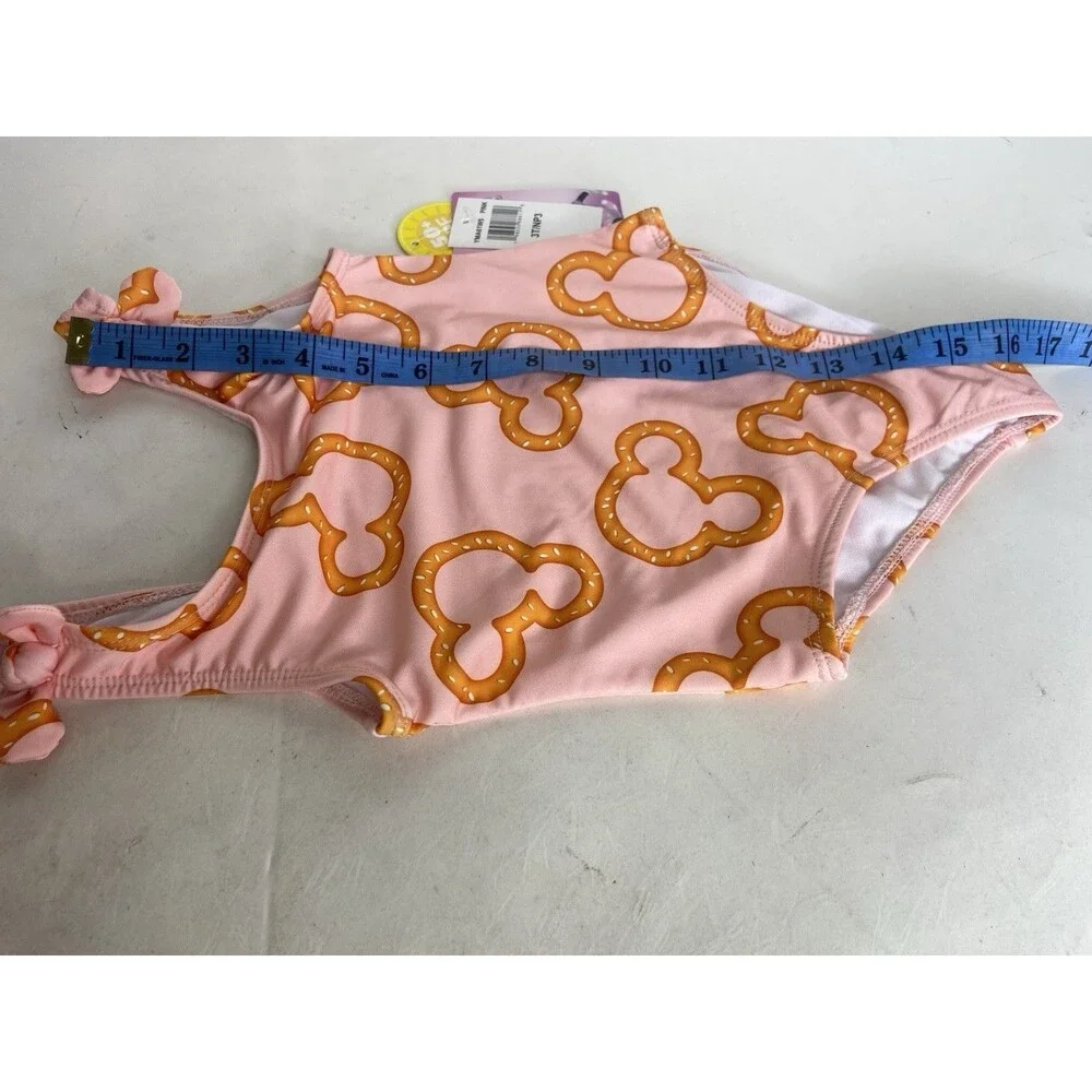 Disney Mickey Minnie Mouse Pretzel One Piece Swimsuit Swimwear Toddler Girls 3T - Picture 6 of 6